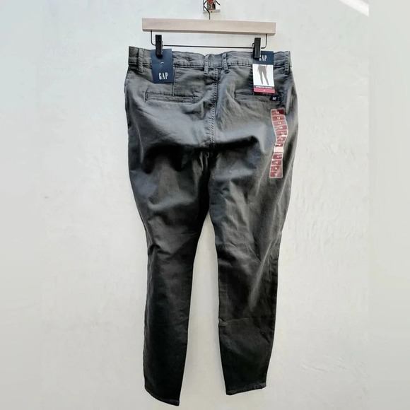 GAP || Women’s Stretch Skinny NWOT Grey Casual Work Pants Size 14 - Picture 2 of 6